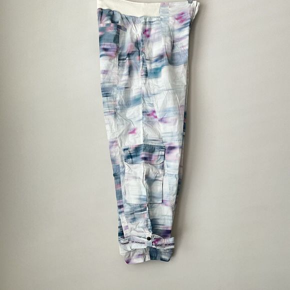 New Free People Pants M Multicolor Printed Mesmerize Me Pull-on In Meadow Motion - Picture 8 of 9